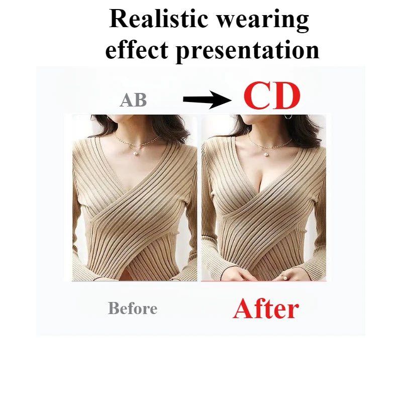 Magic Invisible Padded Sticky Bra Breathable Wear - Beige & Black Colors for A Comfortable Supportive Seamless Design