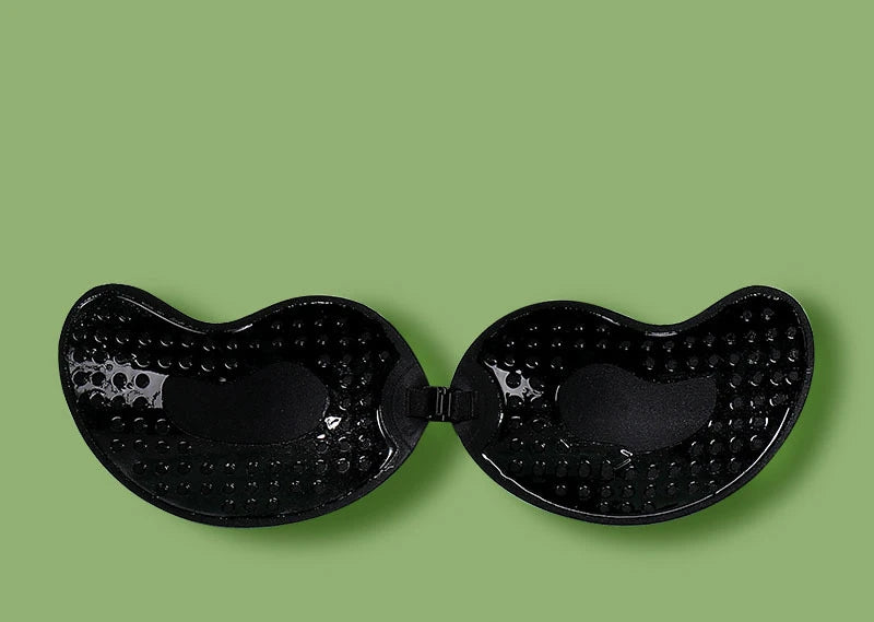 Magic Invisible Padded Sticky Bra Breathable Wear - Beige & Black Colors for A Comfortable Supportive Seamless Design