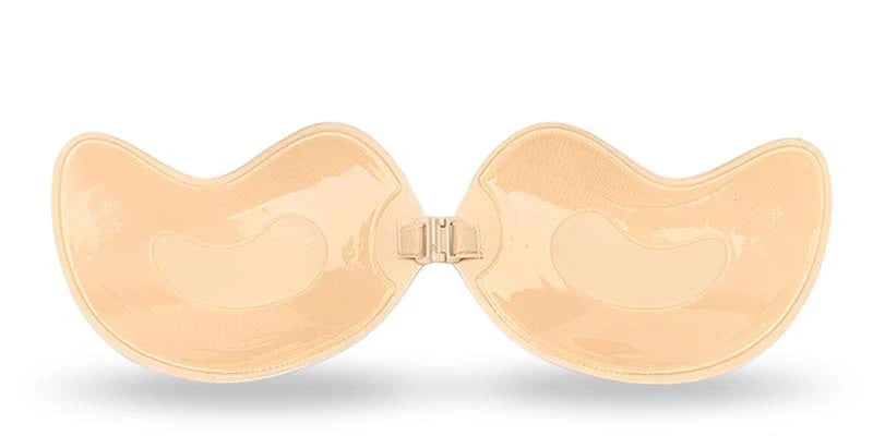 Magic Invisible Padded Sticky Bra Breathable Wear - Beige & Black Colors for A Comfortable Supportive Seamless Design